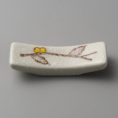 Hand Painting Ceramic Chopsticks Stands AJEW-WH0348-199A-1