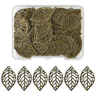 100Pcs Iron Filigree Joiners Pendants IFIN-FS0001-61-1