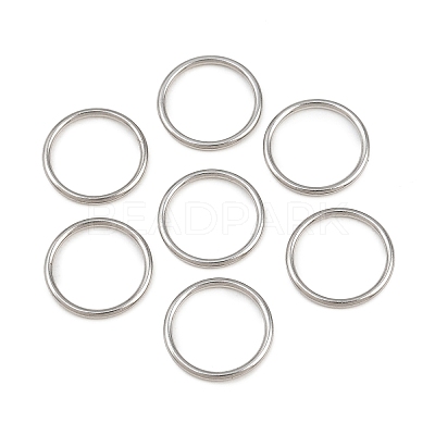 304 Stainless Steel Closed Jump Rings STAS-G393-06P-11-1
