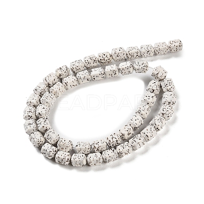 Imitation Bodhi Glazed Porcelain Beads Strands PORC-H011-03-1
