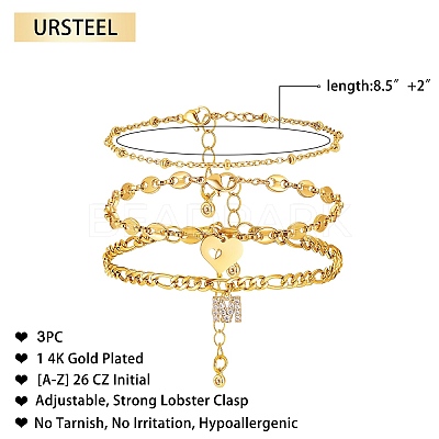 Anklets Sets AJEW-AN00383-13-1
