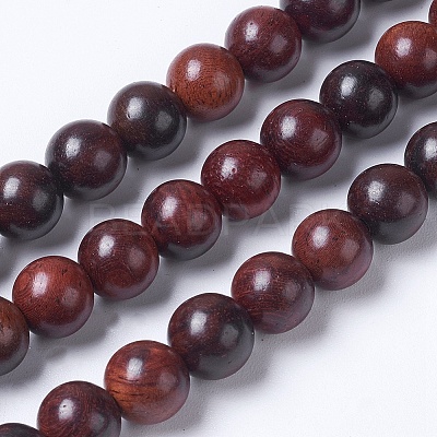 Imitation Burmese Wood Beads Strands X-WOOD-J001-03-8mm-1-1