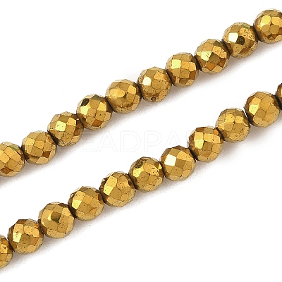 Electroplate Synthetic Non-magnetic Hematite Beads Strands G-A263-B01-03-1