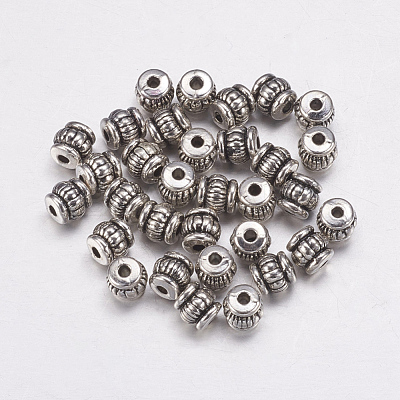 Tibetan Style Alloy Beads TIBEB-Q043-AS-FF-1