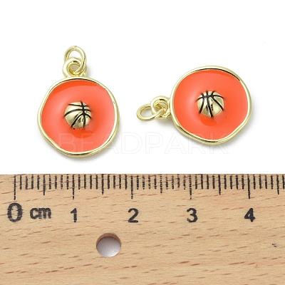 Brass Enamel Pendants LS-KK-D384-01G-01-1