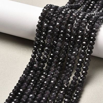 Dyed Natural Malaysia Jade Rondelle Beads Strands G-E316-2x4mm-09-1
