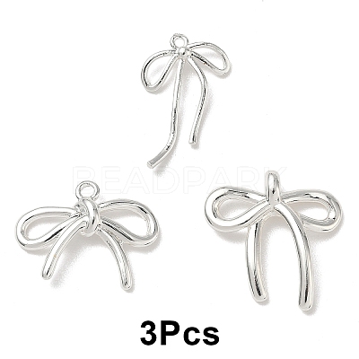 3Pcs 3 Styles Brass Pendants KK-YW0003-66S-1
