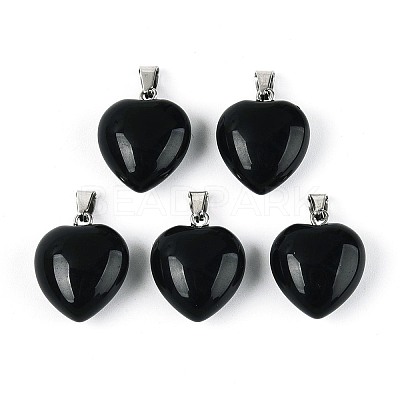 Natural Obsidian Pendants G-T143-49A-1