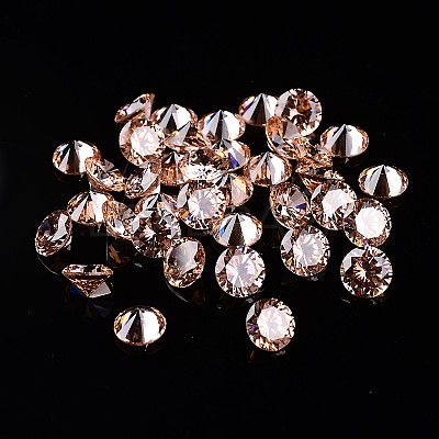 Diamond Shape Glass Rhinestone Cabochons RGLA-J007-8mm-04-1