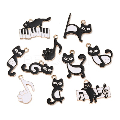 Alloy Enamel Pendants AL-CBADB2B-10G-1