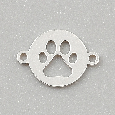 925 Sterling Silver Hollow Connector Charms STER-WH0005-51A-S-1