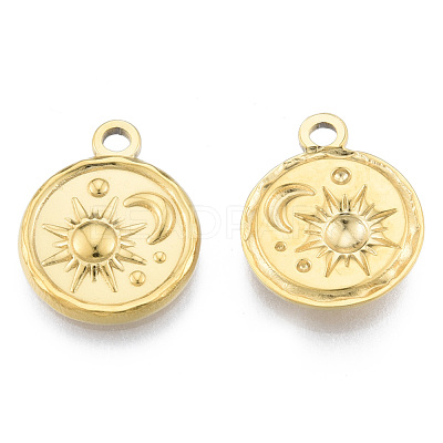 Ion Plating(IP) 201 Stainless Steel Pendants STAS-N098-182LG-1