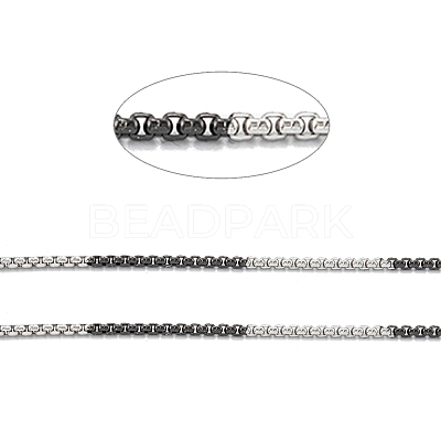 Ion Plating(IP) 304 Stainless Steel Box Chains STAS-B001-27A-B-1