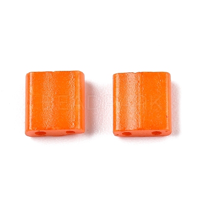 2-Hole Baking Paint Glass Seed Beads SEED-S023-17C-27-1