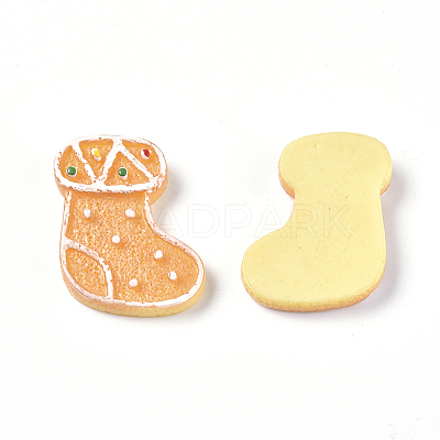 Christmas Theme Resin Decoden Cabochons RESI-CJC0001-37A-1