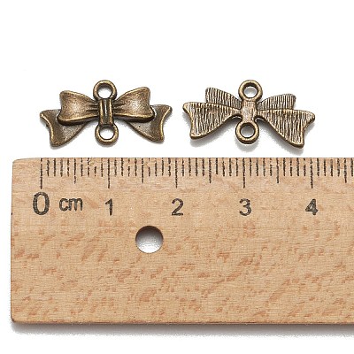 Bowknot Alloy Links connectors LS-EA11930Y-AB-1