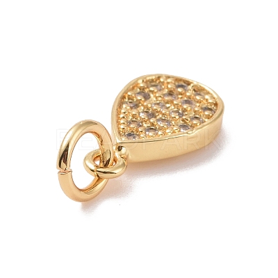 Brass Micro Pave Cubic Zirconia Pendants KK-I614-064G-1