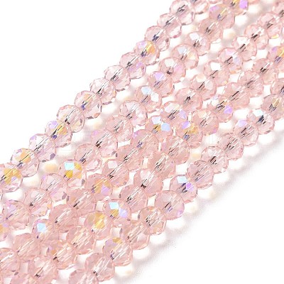 Electroplate Glass Beads Strands X1-EGLA-A034-T4mm-L18-1