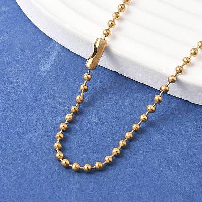 304 Stainless Steel Ball Chain Necklace MAK-R012-02G-1