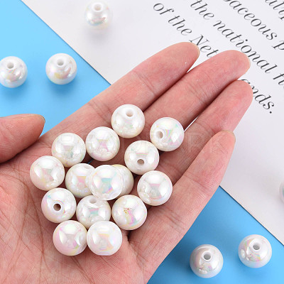 Opaque Acrylic Beads MACR-S370-14mm-01-1