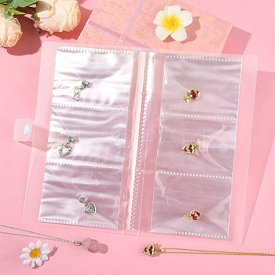 84 Pockets Rectangle Photo Albums for Jewelry Storage AJEW-YWC0001-10-1
