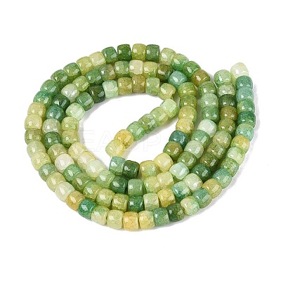 Ombre Effect Dyed Glass Beads Strands X-GLAA-Q106-05B-A04-1