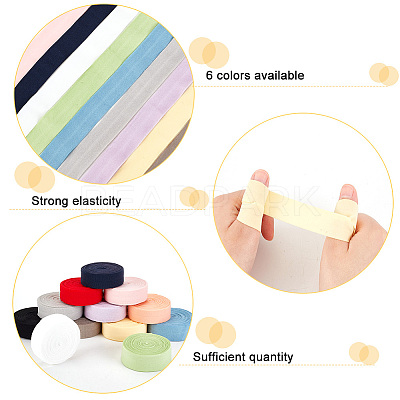 60M 12 Colors Polyester Elastic Cords SRIB-PH0001-31-1