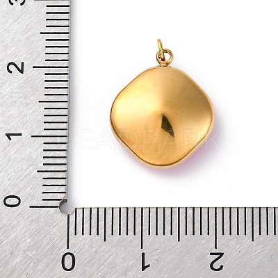 316 Stainless Steel Faceted Glass Pendants STAS-K258-47G-1