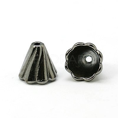 Tibetan Style Bead Caps LS-EA10181Y-B-1
