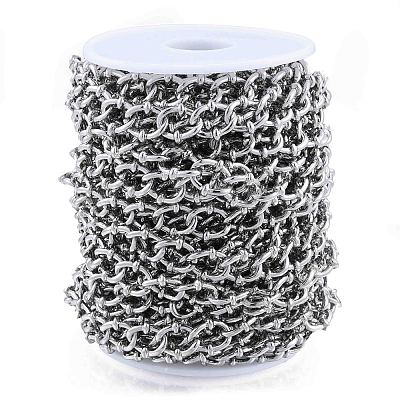 Handmade Alloy Oval Link Chains LCHA-N01-03-1