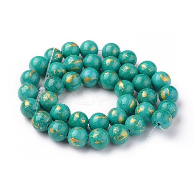 Natural Mashan Jade Beads Strands G-F670-A01-4mm-1
