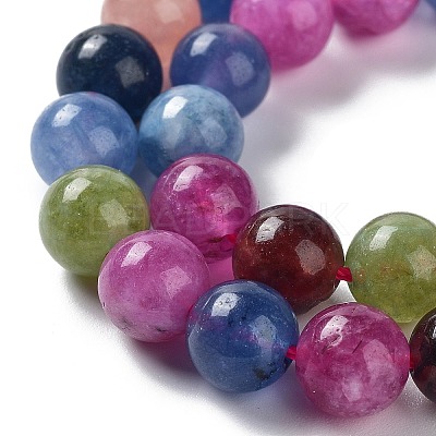 Dyed Natural Malaysia Jade Beads Strands G-G021-01B-06-1
