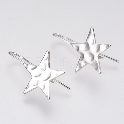Brass Ear Stud Findings X-KK-T027-63P-1
