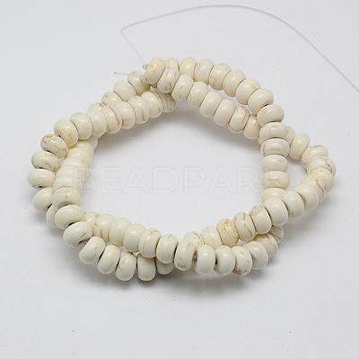 1 Strand Synthetic Turquoise Rondelle Beads Strands X-TURQ-G109-6x4mm-07-1