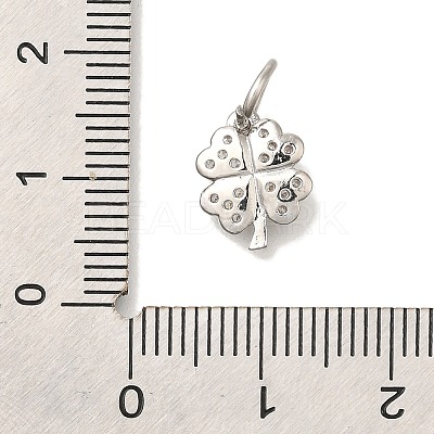 Brass Micro Pave Cubic Zirconia Pendants KK-Q001-12P-1