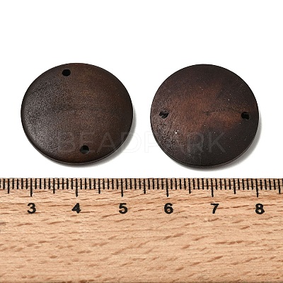 Natural Wood Links Connector Charms X-WOOD-A026-12-1