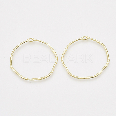 Alloy Open Back Bezel Pendants X-PALLOY-S121-82B-1