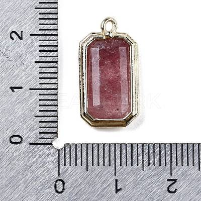 Natural Strawberry Quartz Pendants G-U019-04G-07-1
