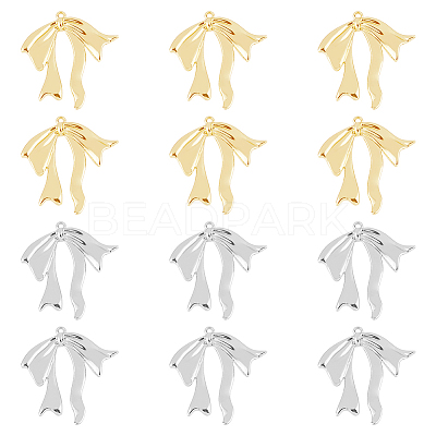 24Pcs 2 Colors Rack Plating Alloy Pendants FIND-DC0005-56-1