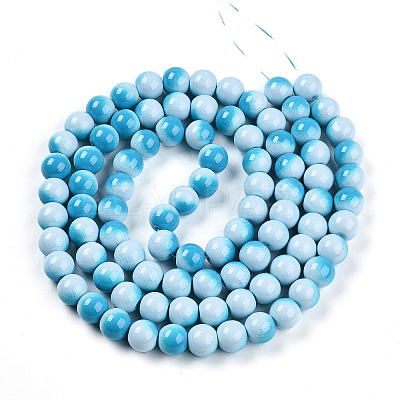 Baking Paint Glass Beads Strands DGLA-N012-10mm-05-1
