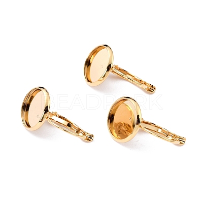 304 Stainless Steel Leverback Earring Settings STAS-F191-03G-10mm-1