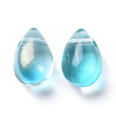 Transparent Glass Charms X-GGLA-M004-05B-02-1