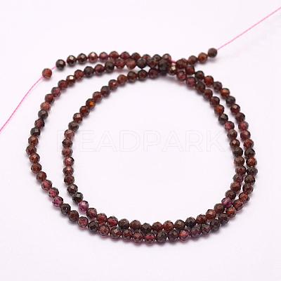 Natural Garnet Beads Strands G-F509-37-3mm-1