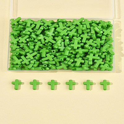 200Pcs Opaque Acrylic Beads SACR-FS0001-39C-1