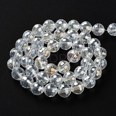 Electroplate Glass Bead Strands EGLA-R040-10mm-15-1