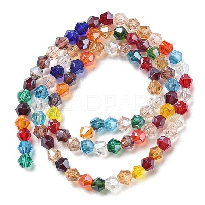 Transparent Electroplate Glass Beads Strands GLAA-F029-2mm-C29-1