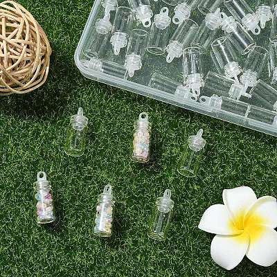 50Pcs Glass Bottles AJEW-YW0001-30-1