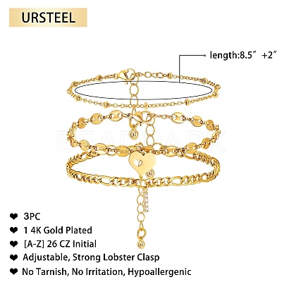 Anklets Sets AJEW-AN00383-09-1