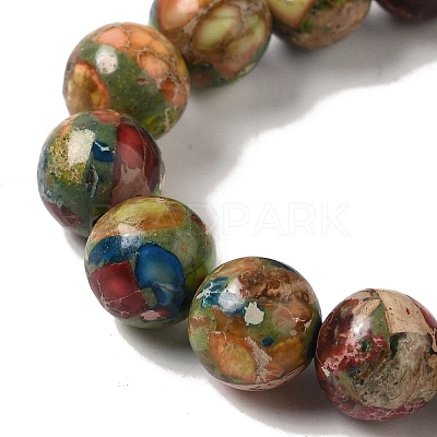 Dyed Natural Imperial Jasper Beads Strands G-Q161-A02-03-1