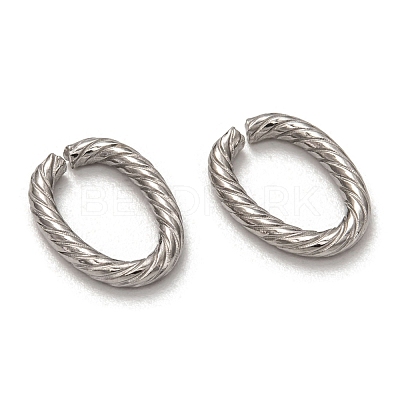 Non-Tarnish 304 Stainless Steel Open Jump Rings X-STAS-L256-003P-1